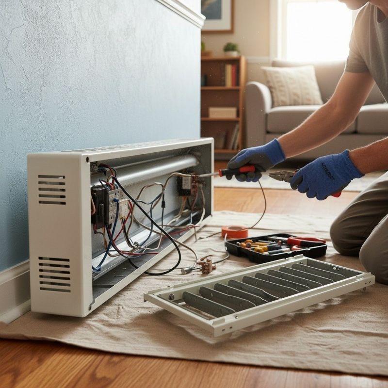 Baseboard Heater Installation